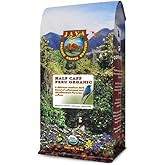 Low Acid Organic Coffee – Whole Bean, Mold-Free 
Stomach Friendly by Java Planet, Peruvian Single Origin Half Caff Coffee, M