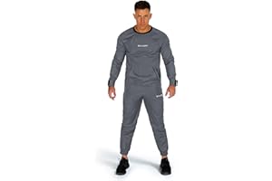 FUXERT Sauna Suit for Men Weight Loss Non Rip Sweat Suit Lightweight Waterproof Workout Suit for Boxing Gym Exercise