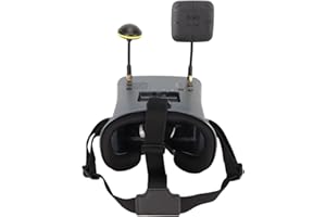 FPV Goggles Video Glasses, 5.8G RC Aircraft FPV Quadcopter Drones Glasses, DVR 4.3 Inch Screen 800x480 Display 16:9 Display M