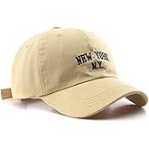 Epsoco New York Baseball Hat for Women Adjustable Embroidery 100% Cotton Trucker Hats Classic Vintage Baseball Cap