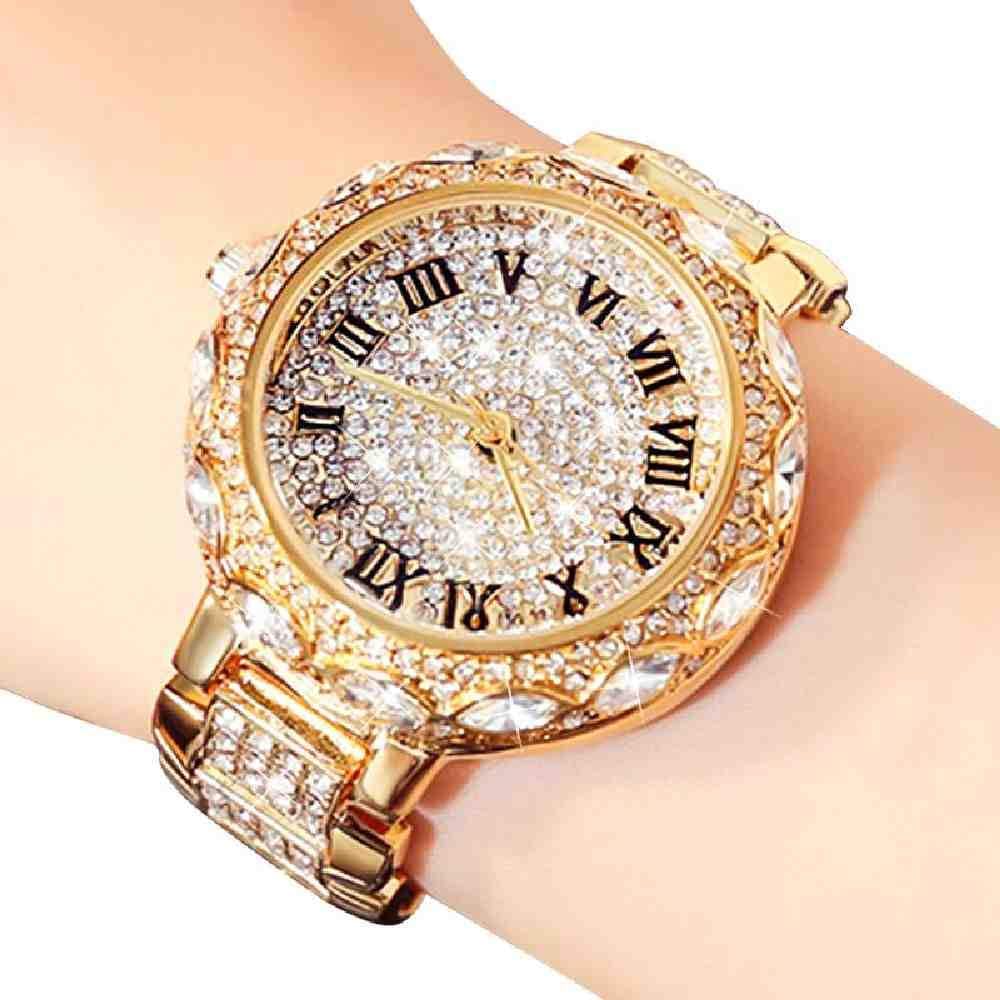 DSNGZ Wrist Watches Arrival Women Bling Watch Stainless Steel Analog