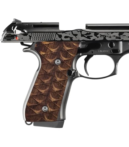 Amazon.com: Silver & Black Pearl Beretta 92fs Grips X : Sports