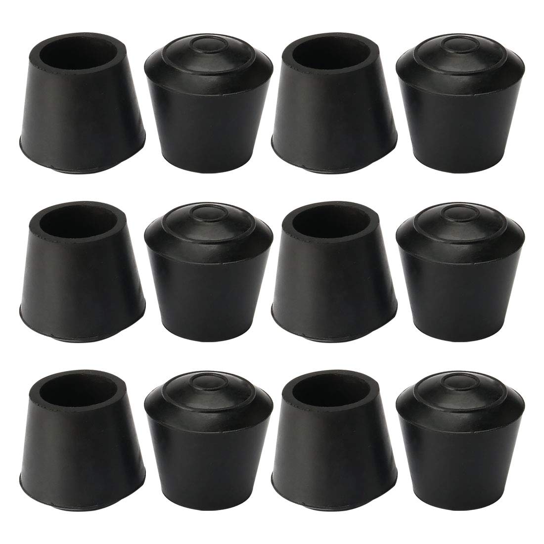 sourcing map 12pcs Chair Leg Tips Caps 16mm 5/8 Inch Anti Slip Rubber Furniture Table Feet Cover Floor Protector Reduce Noise Prevent Scratches