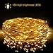 23 ft. 100-LED Integrated LED Solar Copper String Lights Indoor/ Outdoor Waterproof Solar Decoration Lights for Gardens Home Dancing Party Decorative Ornaments led solar light outdoor