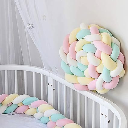 Tour De Lit Bebe Coussin Serpent Coussin Tresse Pare Chocs Velours Coussin Long Oiseau Fait A La Main Protection Bebe Securite Pour Bebe Bumpers Tresses 2cm 86 6inch Amazon Fr Bebes Puericulture