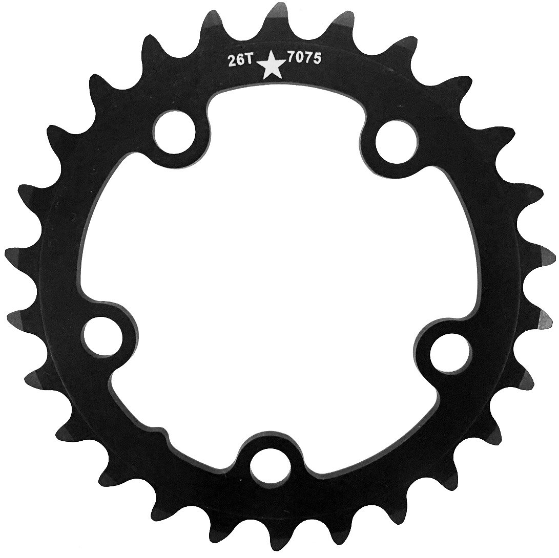 USAMade 74mm BCD 5-Bolt SharkTooth Pro Mountain Chainring Made in USA