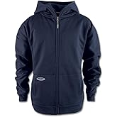 Arborwear Tech Double Thick Mens Zip Up Hoodies - Heavy Duty Zipper Hoodies For Men With Snap Collar and Gusseted Arms