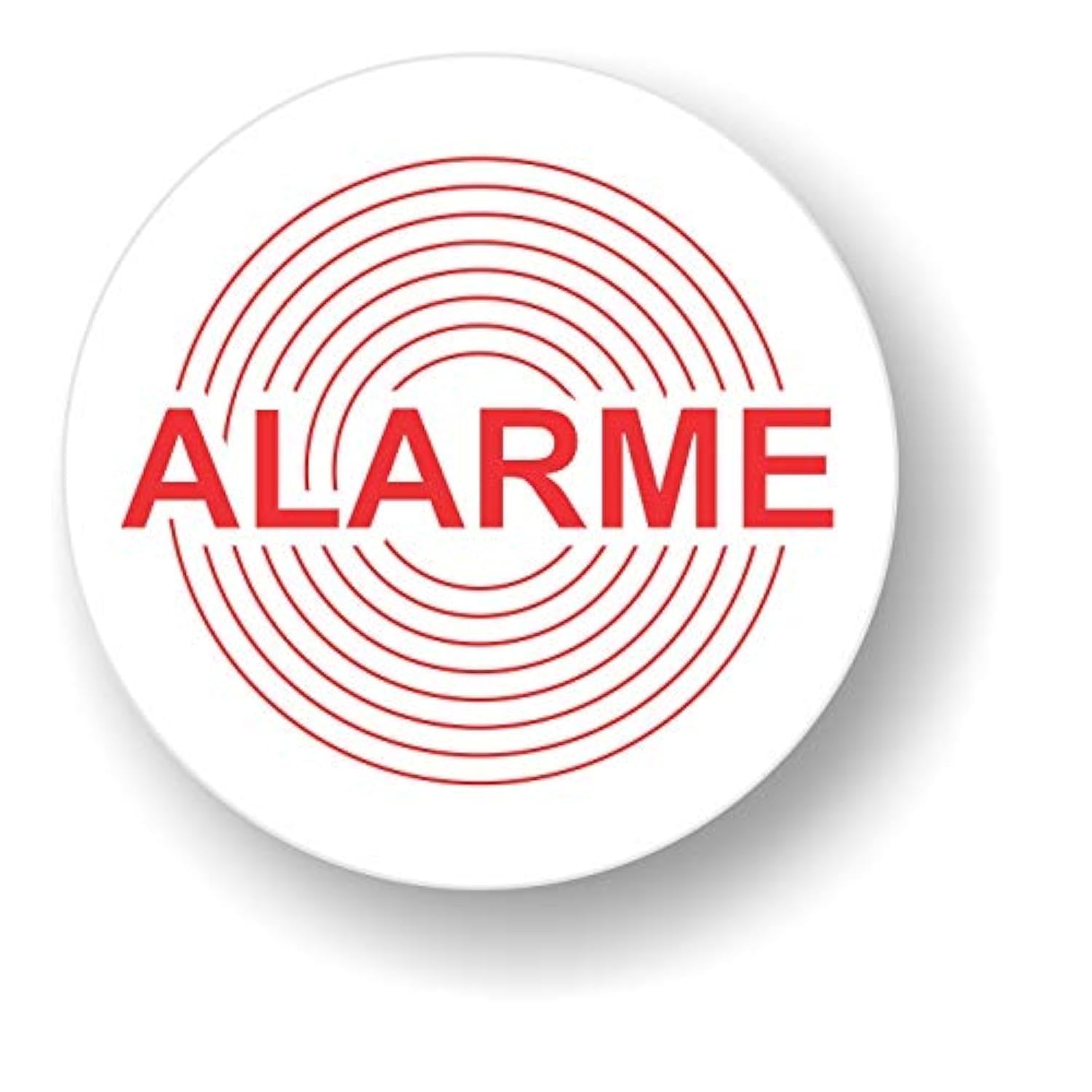 Decooo.be 10 x High Quality Outdoor Alarm Stickers (Rain, UV ...) - Round - 45mm