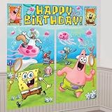 SpongeBob Scene Setter Decoration Set (Blue/Green) Party Accessory by AMSCAN TOY