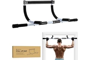 KAKICLAY Pull Up Bar for Doorway,2024 Upgrade Multi-Grip Hanging Bar for Home Gym, Max Capacity 440 lbs Multifunctional Portable Chin Up Bar - USA Original Patent, Designed, Shipped, Warranty