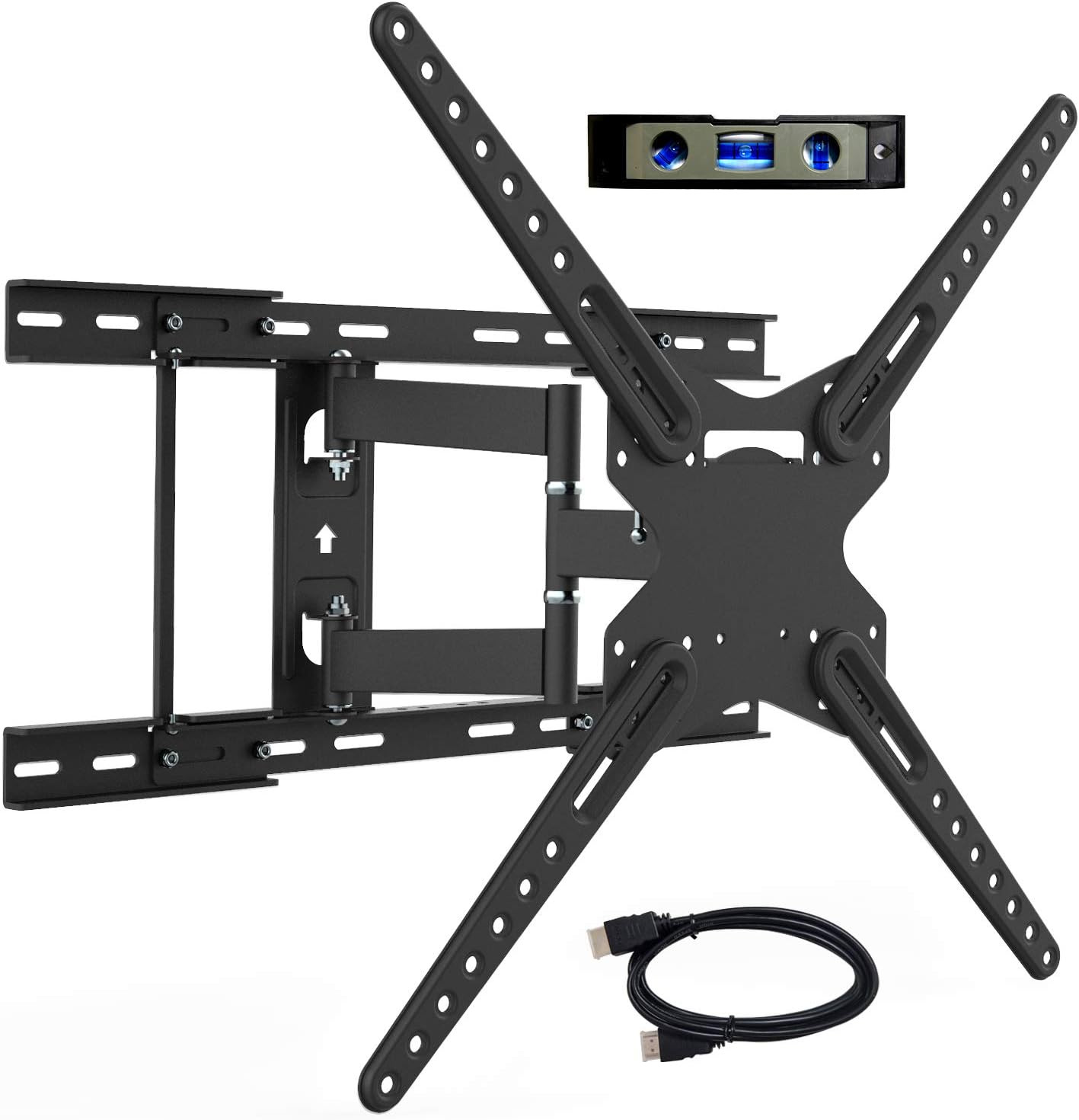 TV Wall Mount Full Motion TV Mount Bracket for Most 28-70 Inch Flat Curved TV Wall Mount TV with Articulating Arms Max VESA 600X400mm - Weight Capacity Up to 110Lbs