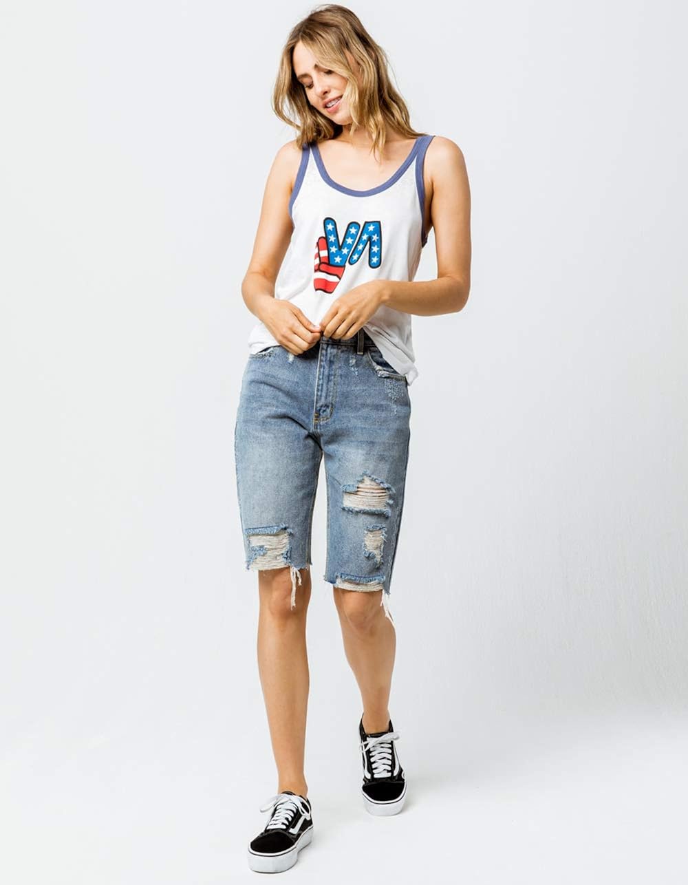 RVCA Women's Peace Off Tank Top: Clothing