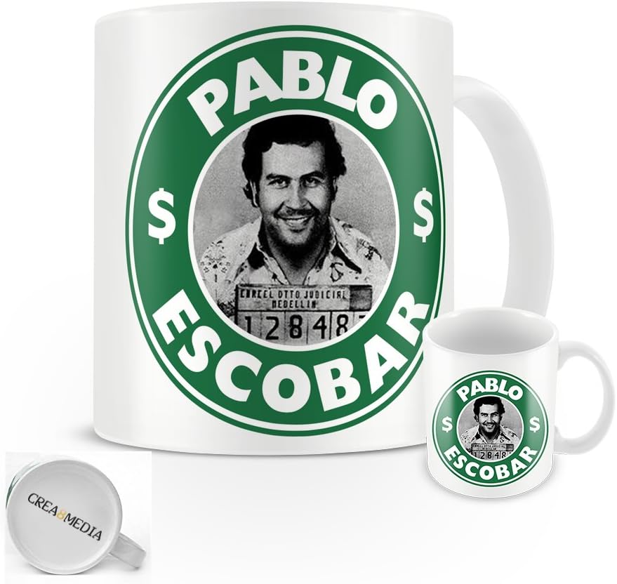 Pablo Escobar Narcos Mug Shot Mug - Starbucks - Coffee - Tv series