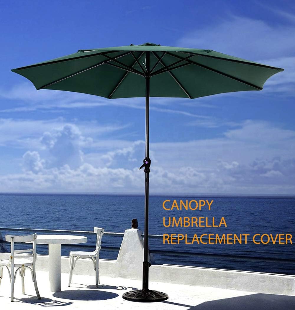 9 Ft 6 Rib Patio Umbrella Replacement Canopy Green Amazon Ca Patio Lawn Garden