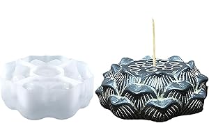 ESEDAGE Lotus Ornaments Mold Lotus Flower Mold Flower Candle Mold Lotus Resin Casting Mold Resin Making Molds Silicone Mold for Candle Home Decorate Mold Candle Making Mold 3D Animal Mold