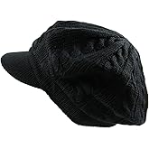 NY Unisex Knit Cable Beret with Visor