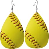 Faux Leather Teardrop Earrings For Teen Girls Women Drop Dangle Earrings Gift