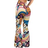 Yuosegray Butt Lifting Leggings for Women Flare High Waisted Yoga Pants for Women Tummy Control Elastic Waist