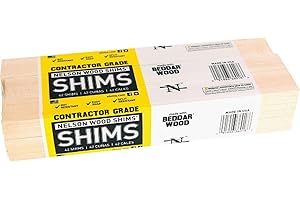 Nelson Wood Shims CSH12/42/12/48 B Wood Snapping Shim, 3/8 x 1-3/8 x 12-in, 42-Pk. - Quantity 1212