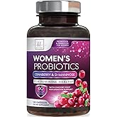 Probiotics for Women - 60 Billion CFU - 16 Strains Women's Probiotic for pH Balance and Vaginal Support with Cranberry - Prebiotic for Women Digestive & Immune Support, Bottled In USA - 120 Capsules