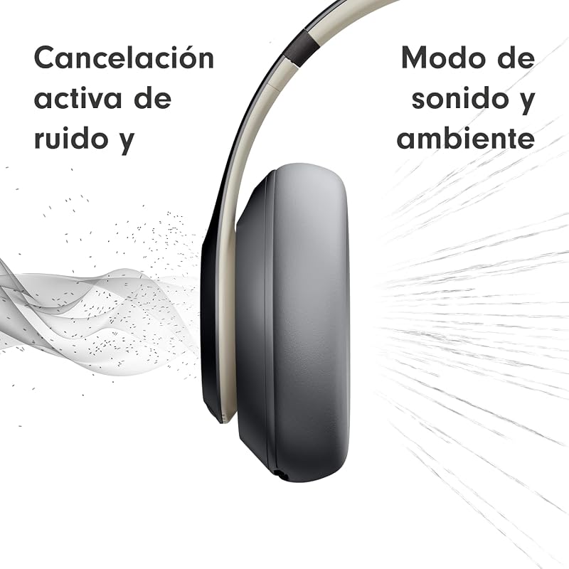 Studio Pro - Auscultadores Bluetooth sem fios com cancelamento de ruído - Áudio espacial personalizado, compatibilidade Apple e Android - Cinzento Areia