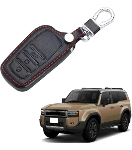 Heavy Metal Key Fob Cover Case For 2024-2025 Toyota Land Cruiser 250 / Prado LC250 - Silver Protective Shell - View #7