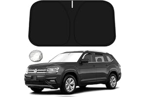 Bestview Windshield Sunshade for Volkswagen Atlas 2018-2024 VW Atlas Cross Sport Accessories, Front Window Sunshade Sun Visor Protector Block UV Rays Heat, Foldable 2 Layers 210T Material