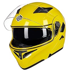 ILM Motorcycle Dual Visor Flip up Modular Full Face