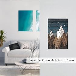 Rustic Geometric Mountain Wilderness Wood Light
