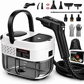 Goyappin Handheld Steam Cleaner for Home, 2500W High Pressure Steam Cleaner for Car Detailing, 3 Steam Levels, 1600Ml Tank, High Heat Steamer for Bed Bugs, Couch, Furniture, Kitchen, Bathroom, Floors
