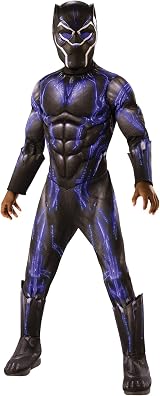 Rubies Avengers Black Panther Battle Deluxe Costume Medium Child 6-8 Multicolor view 1