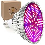 100W LED Grow Light Bulb - Full Spectrum Lamp for Indoor Plants, Garden, Flowers, Vegetables, Greenhouse & Hydroponic Growing, E27 Base with 150 LED's (AC85-265V) by Easy Bright