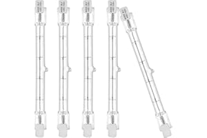 EKSAVE (5 Pack) R7S Halogen 118mm 500W 120V Dimmable Tungsten J118 T3 J Type Halogen Light Bulbs Double Ended Floodlight Bulb