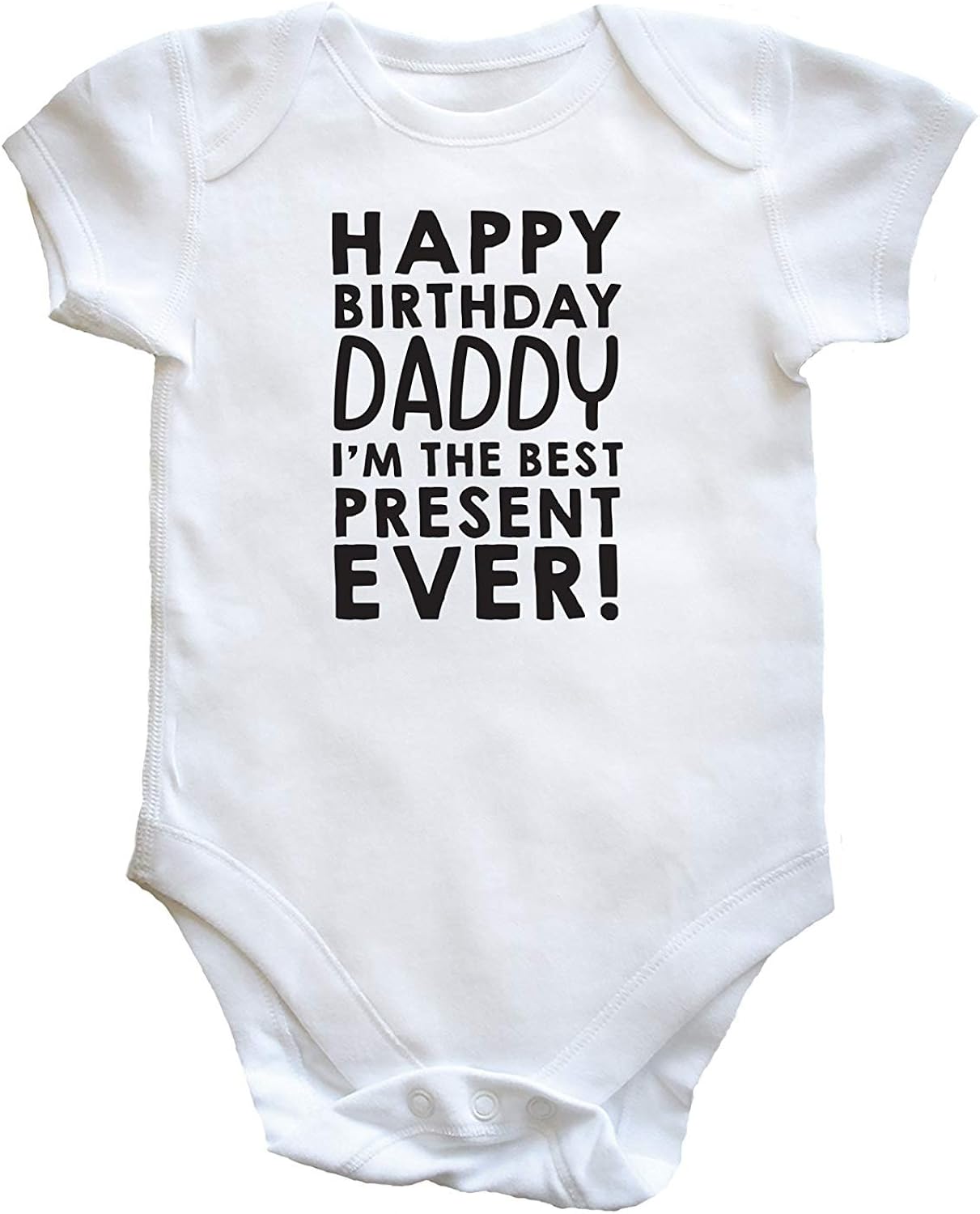 happy birthday daddy baby vest
