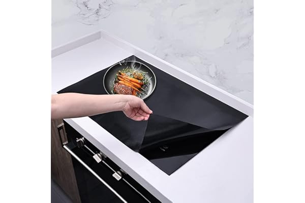 Large Induction Cooktop Protector Mat, (Magnetic) Electric Stove Burner Covers Anti-strike&Anti-scratch as Glass Top Stove Co