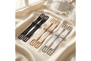 6 Pcs Adjustable Bra Strap Holders for Slipping, Non-Slip Elastic Clips for Racerback & Tank Tops, Invisible & Comfortable Fi