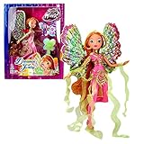 World of Winx - Dreamix Fairy Doll - Flora 28cm with Magical Robe