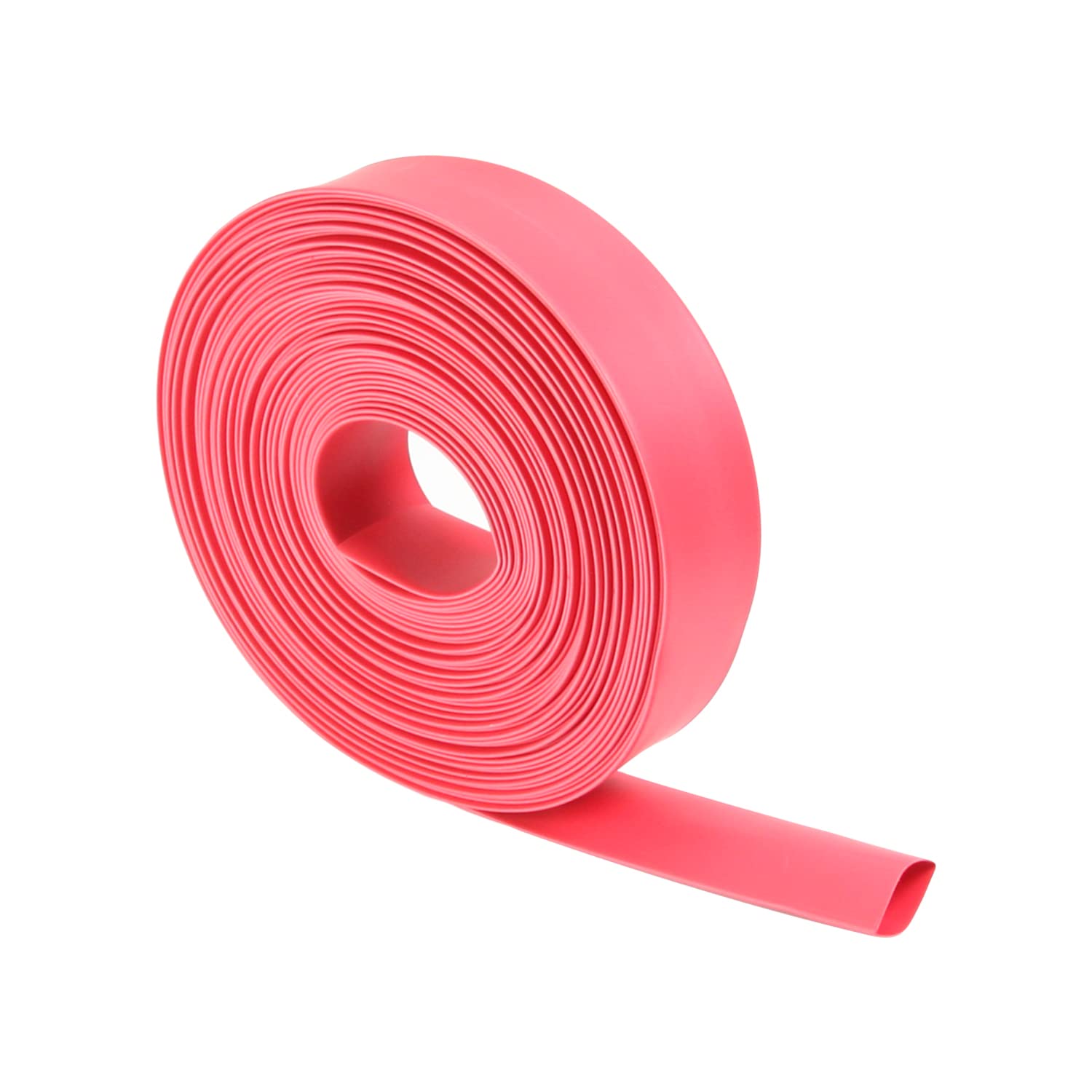 Othmro 1pc Heat Shrink Tubing, 16mm ID Shrink Tube Electric Insulation Tube, 2:1 Ratio Heat Shrink Sleeving Cable Protector—Red (Length: 10m)