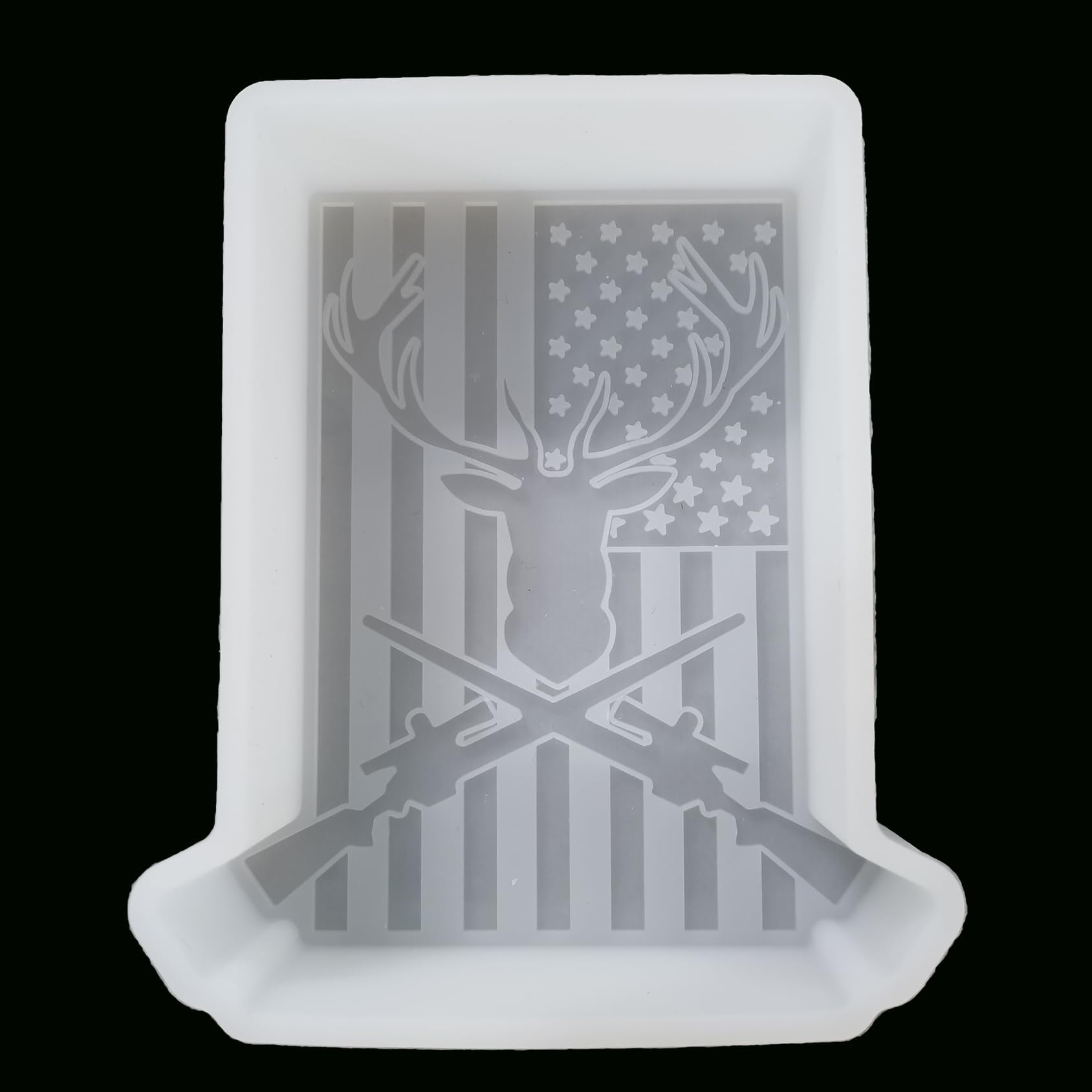 Photo 1 of ?300+ Design Optional? Fuehbur Deer Protecting Car Freshies Silicone Mold - Deer in Flag Air Freshie - Aroma Bead Freshener - Epoxy Resin - Soap Mould?Upgraded Thickened Material?