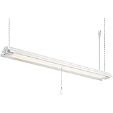 Designers Fountain 2-Lights Shop Light Fixture, 4 ft T8 LED Hanging Ceiling Lighting for Garage, Work Bench, Workshop and Uti