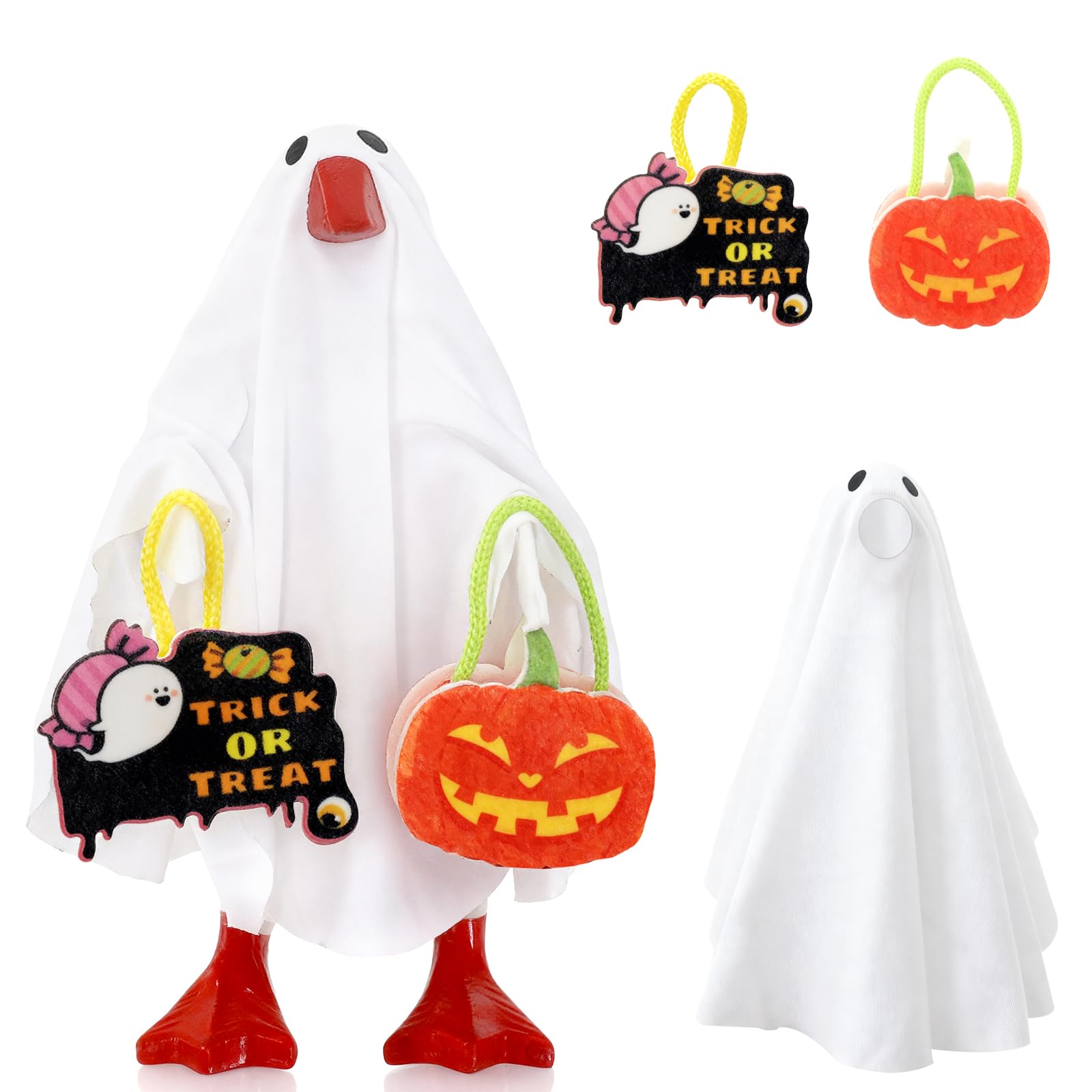 7 Inch Mini Desk Goose Outfits, Halloween Desk Goose Clothes Accessories | Fall Halloween Decor for Desktop Goose Statues Off