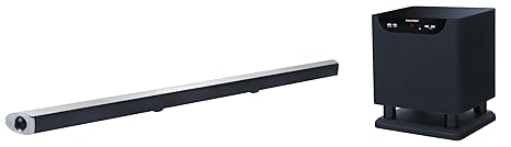 Blaupunkt LS 190 SV Aktive Super Slim Soundbar, 2.1 System mit Subwoofer (80 Watt RMS), TV-Soundbar schwarz