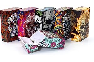 HONEYPUFF Cigarette Case/Box - Normal Size Cigarette Holder Case Skul Style Box(6 Boxes) (Normal-6Boxes)