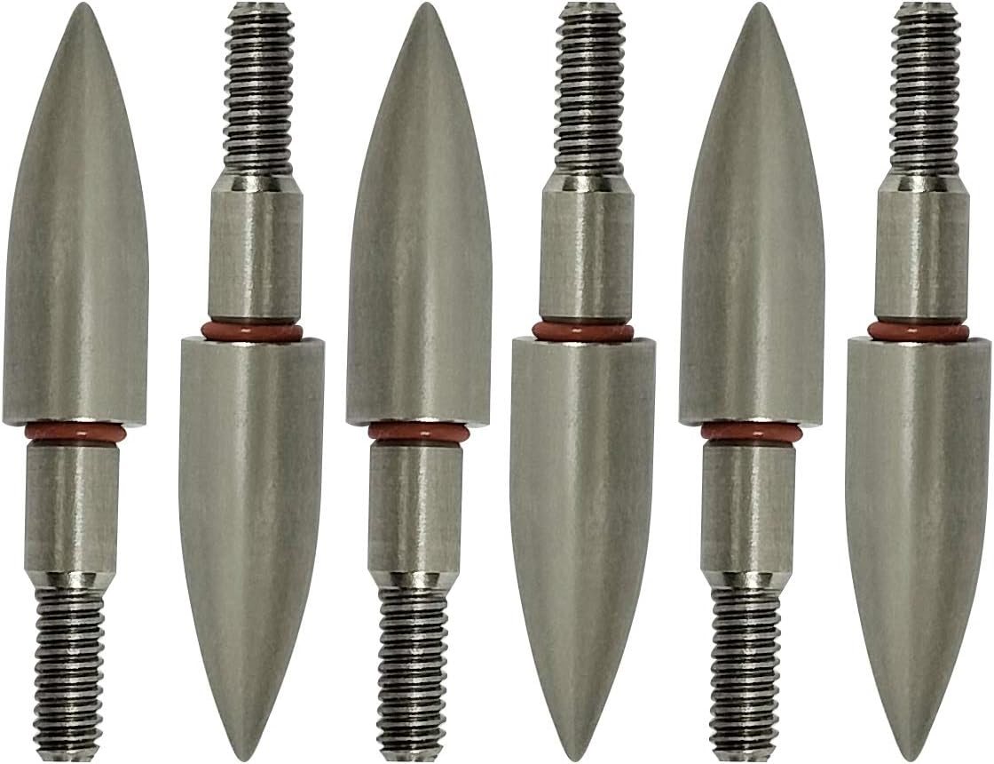Archery Field Points, Various OD, 100/125/150/200 Grains, Easy Pull Various, Stainless Steel Screw in Archery Field Tips(1 Dozen 12 PCS) : Sports & Outdoors