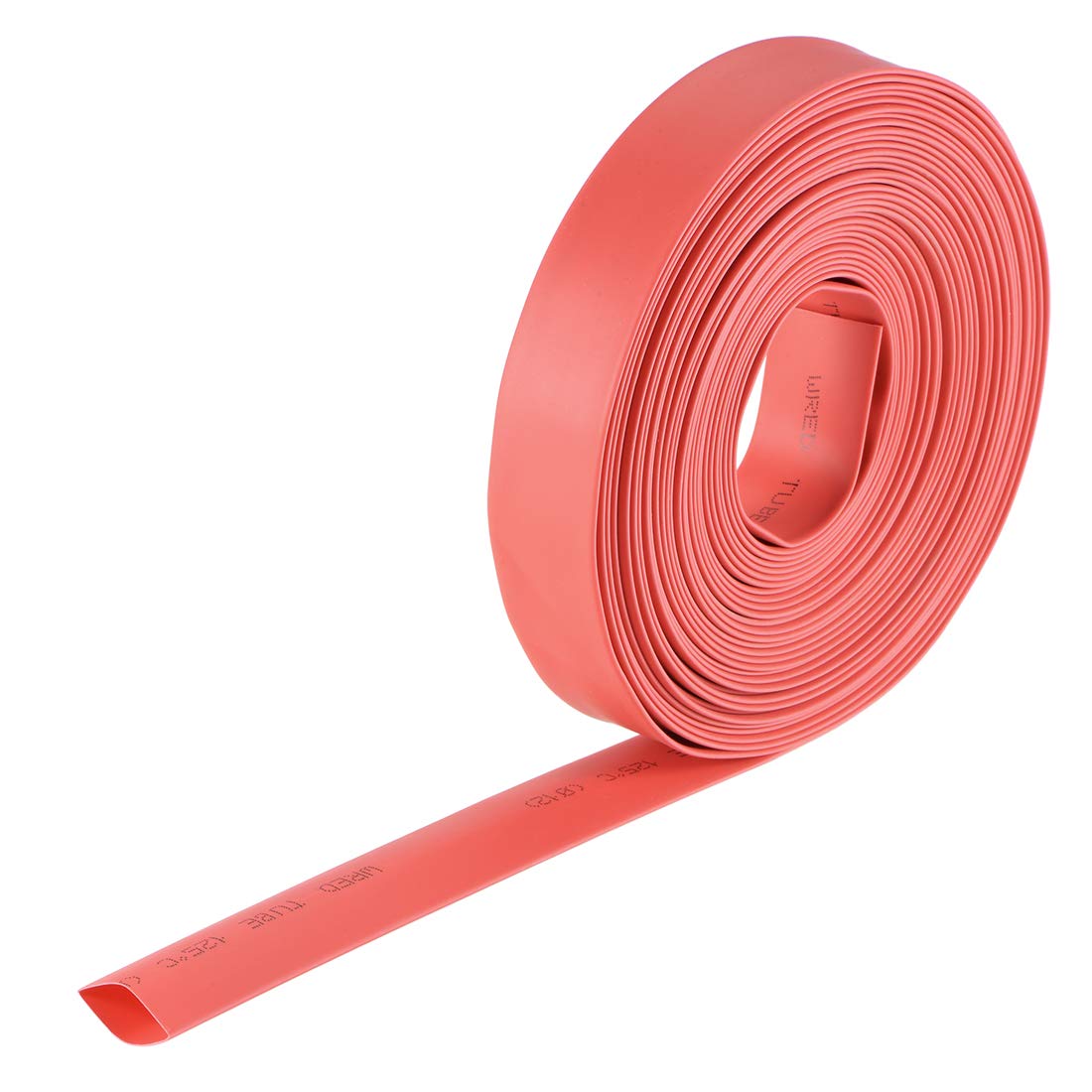 sourcing map Heat Shrink Tubing, 1/2"(12mm) Dia 2:1 rate Shrinkable Tube Cable Sleeve 7m - Red