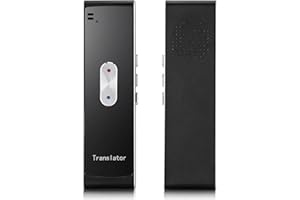 SKARA Language Translator Device Real Time Two Way Ai Translator in 137 Languages Mini Pocket Smart Translator Instant 2024 Voice Translation for Learning, Travel and Business(Black)