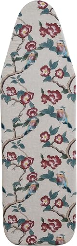 SHERWOOD Ironing Board Cover 124x38cm 100% Cotton with Thick Felt Flowering