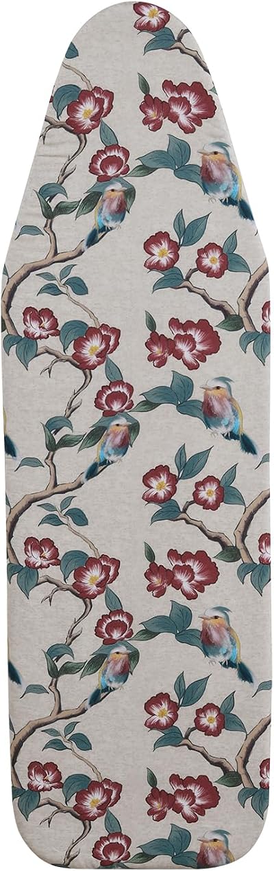 SHERWOOD Ironing Board Cover 124x38cm 100% Cotton with Thick Felt Flowering