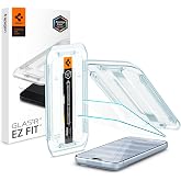 Spigen GlasTR EZ FIT Screen Protector for iPhone 18 Pro, 17 Pro, 17, 16 Pro | AluminaCore Aluminum-enhanced 9H+ tempered glass, Auto-align tray, 100% clarity, Original touch, Case-friendly, 2Pack