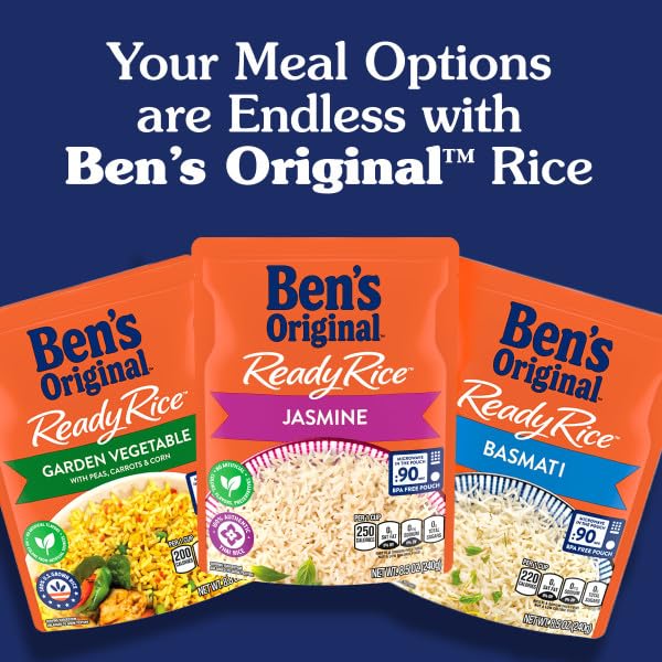 BEN’S ORIGINAL RISOTTO ROASTED GARLIC & HERB FLAVORED RICE, EASY DINNER SIDE, 8.5 OZ POUCH